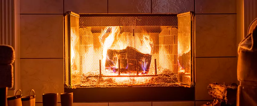 Mendota Hearth Landscape Fireplace Installation in Statesville, North Carolina